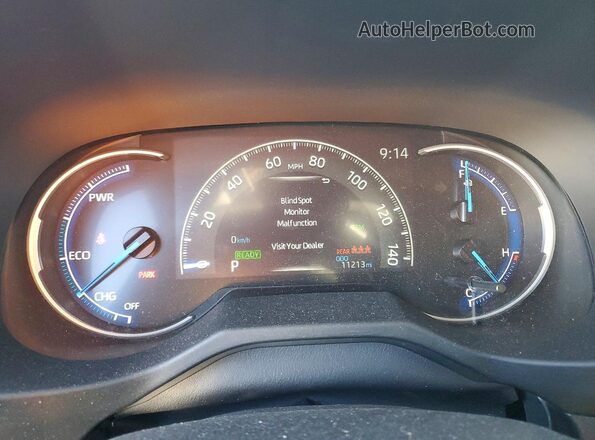 2T3T6RFV8RW077730 2024 TOYOTA RAV4 Blue ხელსაწყოთა პანელის ხედი