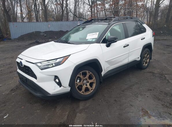 2T3UWRFV4RW191776 2024 TOYOTA RAV4 HYBRID Белый Передняя левая четверть