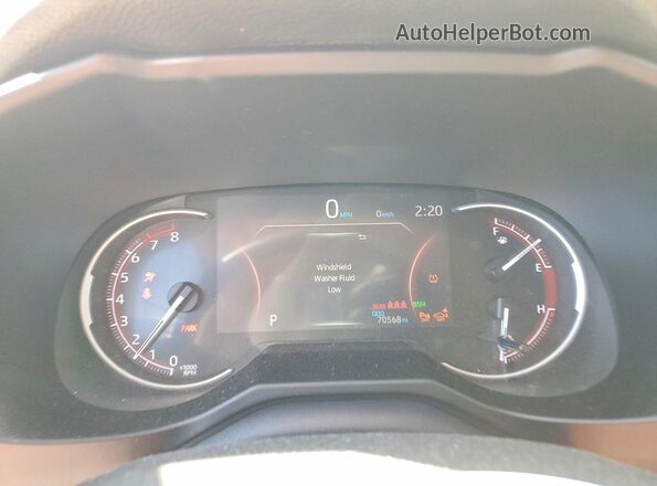 2T3Y1RFV3LC035804 2020 TOYOTA LIMITED Белый Вид щитка приборов