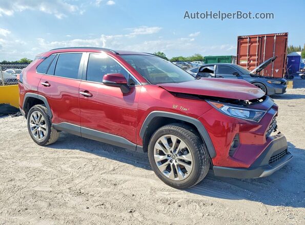 2T3Y1RFVXMW157365 2021 TOYOTA RAV4 Red Delantero derecho