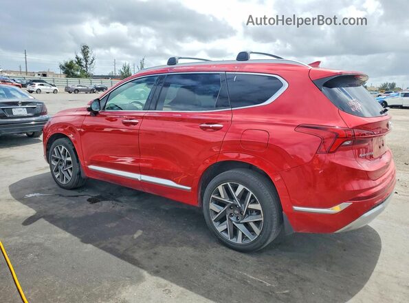 5NMS54AL9PH549300 2023 HYUNDAI SANTA FE CALLIGRAPHY Красный Задняя левая четверть