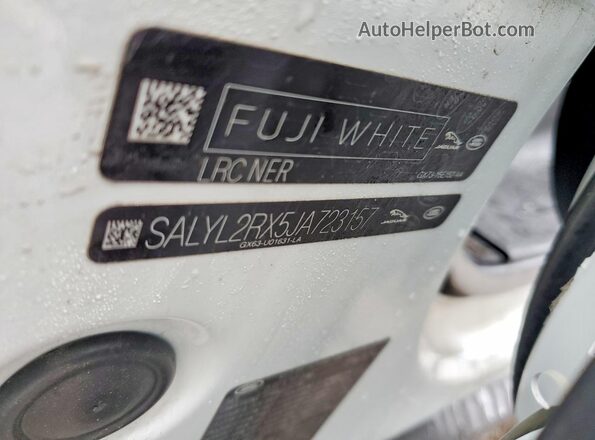 SALYL2RX5JA723157 2018 LAND ROVER RANGE White 
