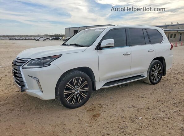 JTJHY7AX2K4285258 2019 LEXUS LX White უკანა მარცხენა