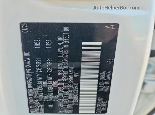 2T2BAMBA7SC056430 2025 LEXUS RX White 360 interior view
