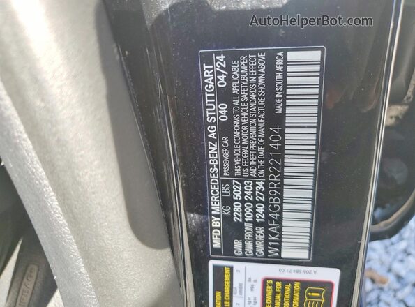 W1KAF4GB9RR221404 2024 MERCEDES-BENZ C Black 