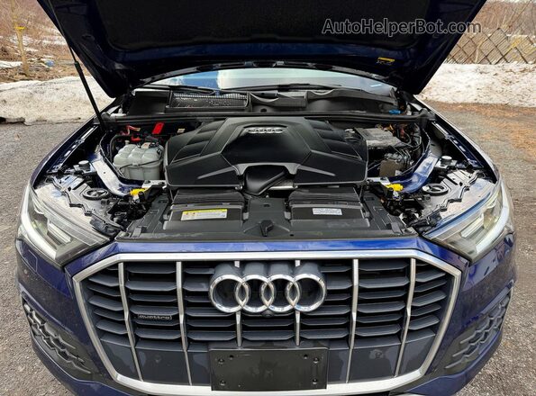 WA1AXAF70MD010157 2021 AUDI Q7 Blue წინა პანელის ხედი