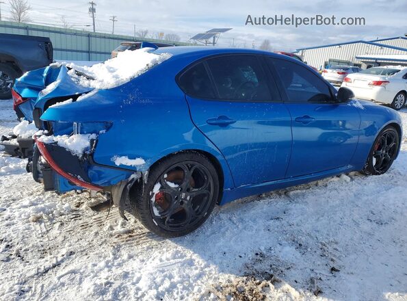 ZARFAMAN0L7626996 2020 ALFA ROMEO GIULIA Синий Передняя правая четверть