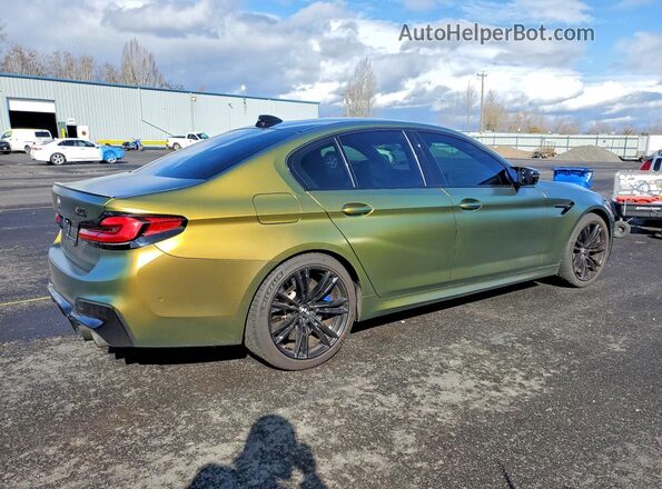 WBSJF0C53KB284461 2019 BMW M5 Green Delantero derecho