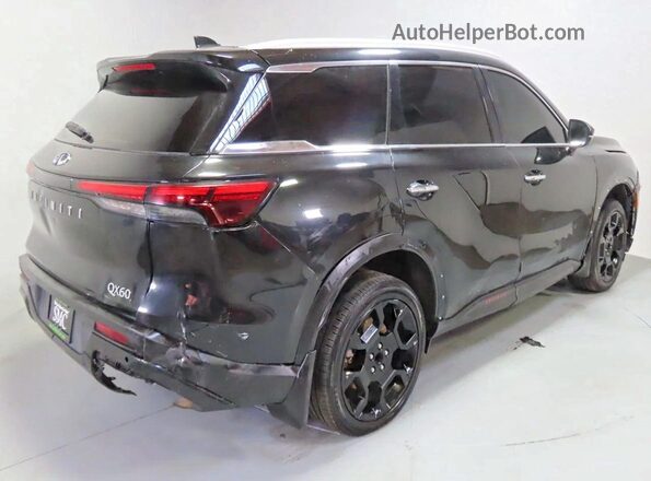 5N1DL1FR7PC368443 2023 INFINITI QX60 Black წინა მარჯვენა