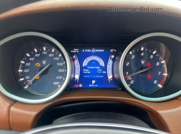 ZAM57RSA0G1172444 2016 MASERATI GHIBLI White Вид щитка приладів