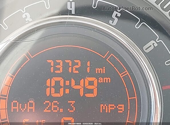 3C3CFFAR8GT120691 2016 FIAT 500 White Սարքավորումների վահանակի տեսք