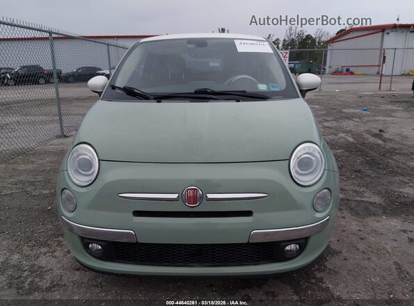 3C3CFFCR2GT165350 2016 FIAT 500 Green Դիմացի տեսք
