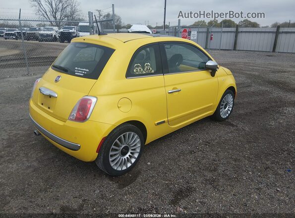 3C3CFFCR4HT594278 2017 FIAT 500 Желтый Задняя правая четверть