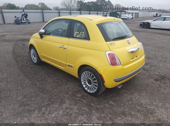 3C3CFFCR4HT594278 2017 FIAT 500 Желтый Задняя левая четверть