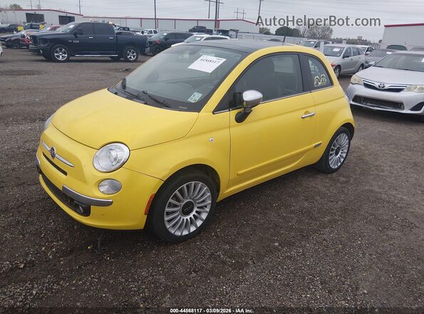 3C3CFFCR4HT594278 2017 FIAT 500 Желтый Передняя левая четверть