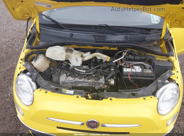 3C3CFFCR4HT594278 2017 FIAT 500 Желтый Вид сзади