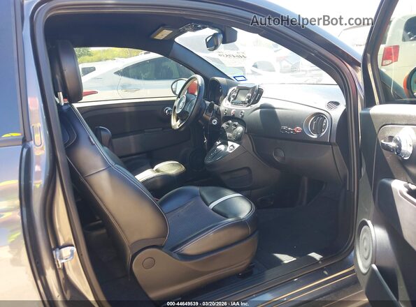 3C3CFFGE3GT221724 2016 FIAT 500E Gray Widok wnętrza z przodu