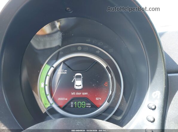 3C3CFFGE3GT221724 2016 FIAT 500E Gray Widok wnętrza z tyłu