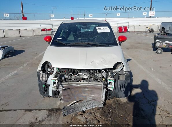 3C3CFFGE5GT221949 2016 FIAT 500E White Widok wnętrza z tyłu