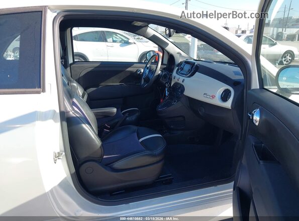 3C3CFFGE5GT221949 2016 FIAT 500E White Widok wnętrza z przodu