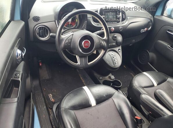 3C3CFFGE9GT201607 2016 FIAT 500 Blue Առջևի վահանակի տեսք