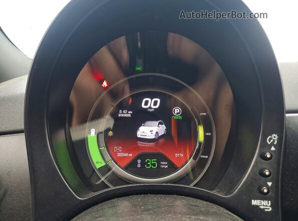 3C3CFFGE9GT201607 2016 FIAT 500 Blue Սարքավորումների վահանակի տեսք