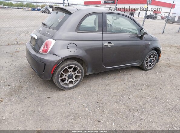 3C3CFFKH3JT465172 2018 FIAT 500 Gray Հետևի աջ