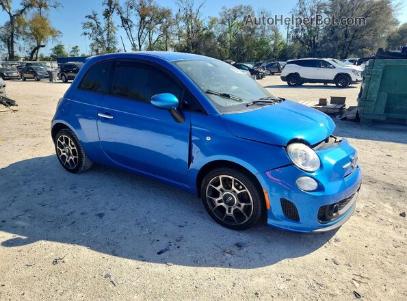 3C3CFFKH6JT377779 2018 FIAT 500 Blue Առջևի աջ
