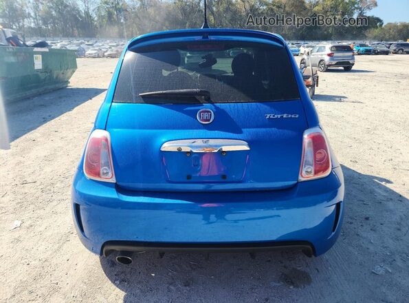 3C3CFFKH6JT377779 2018 FIAT 500 Blue Հետևի տեսք