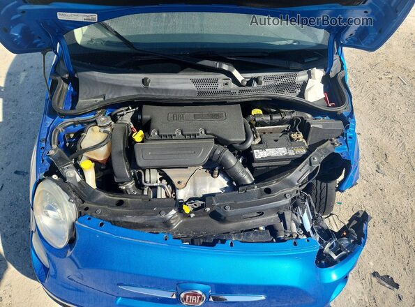 3C3CFFKH6JT377779 2018 FIAT 500 Blue Շարժիչի բաժամունքի տեսք