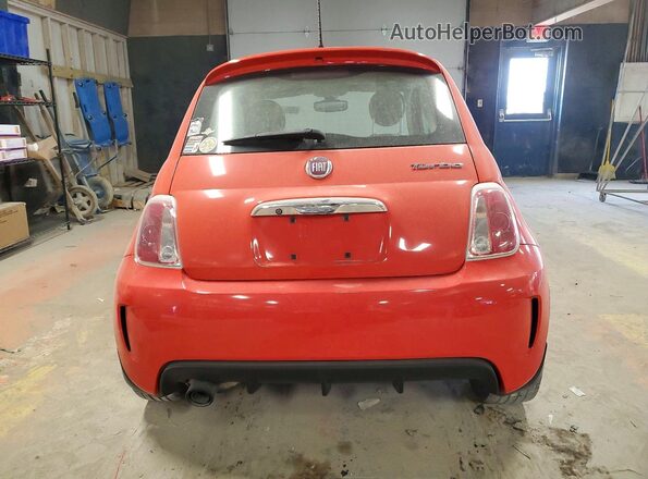 3C3CFFKHXJT465282 2018 FIAT 500 Orange Հետևի տեսք