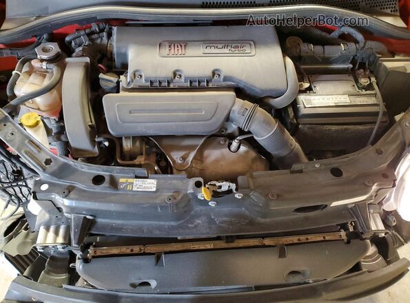 3C3CFFKHXJT465282 2018 FIAT 500 Orange Սալոնի հետևի տեսք