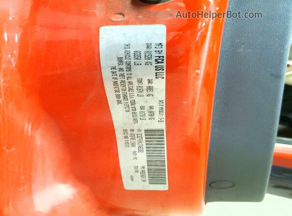 3C3CFFKHXJT465282 2018 FIAT 500 Orange VIN կոդի պիտակի տեսք