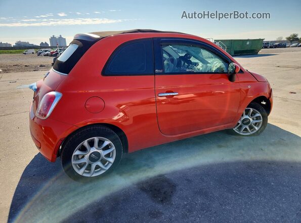 3C3CFFLR4HT698074 2017 FIAT 500 Orange Задня права чверть