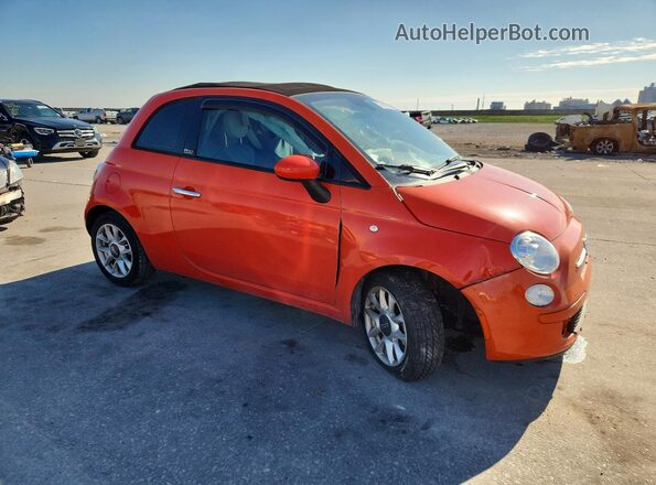 3C3CFFLR4HT698074 2017 FIAT 500 Orange Передня права чверть