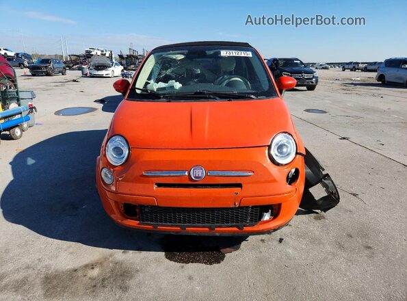 3C3CFFLR4HT698074 2017 FIAT 500 Orange Вид спереду