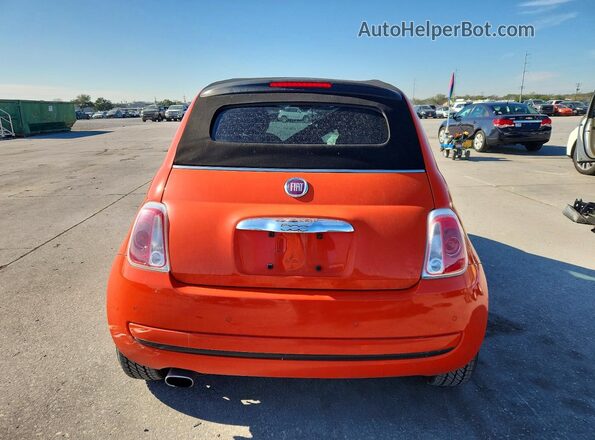 3C3CFFLR4HT698074 2017 FIAT 500 Orange Вид ззаду