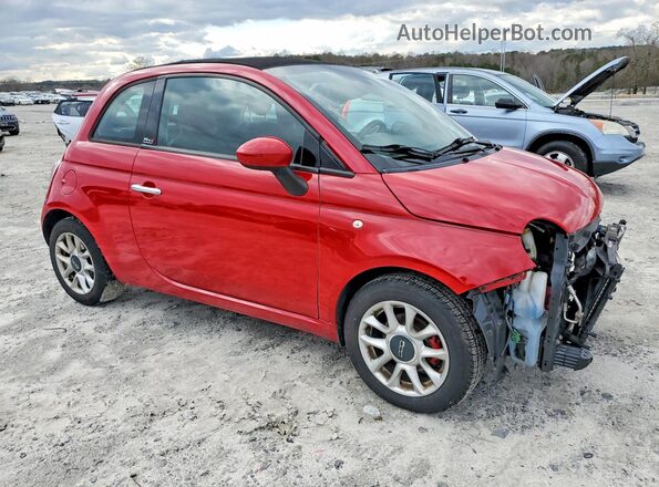3C3CFFLR7HT594226 2017 FIAT 500 Red Front right