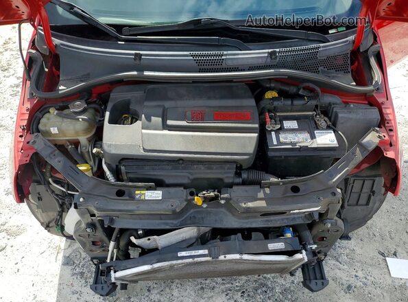 3C3CFFLR7HT594226 2017 FIAT 500 Red Rear interior view