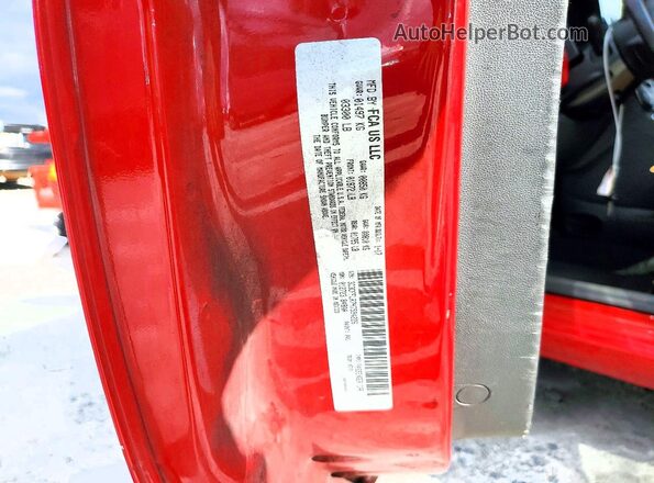 3C3CFFLR7HT594226 2017 FIAT 500 Red VIN sticker view