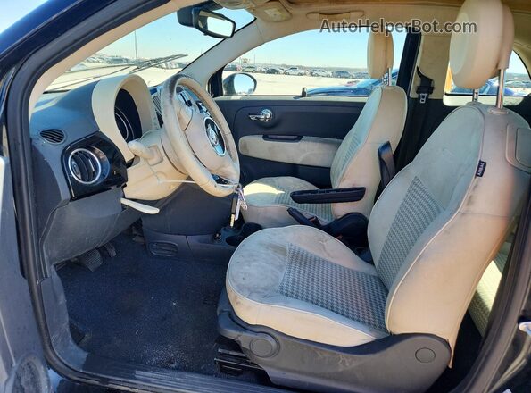 3C3CFFLR7HT697856 2017 FIAT 500 Black Front interior view