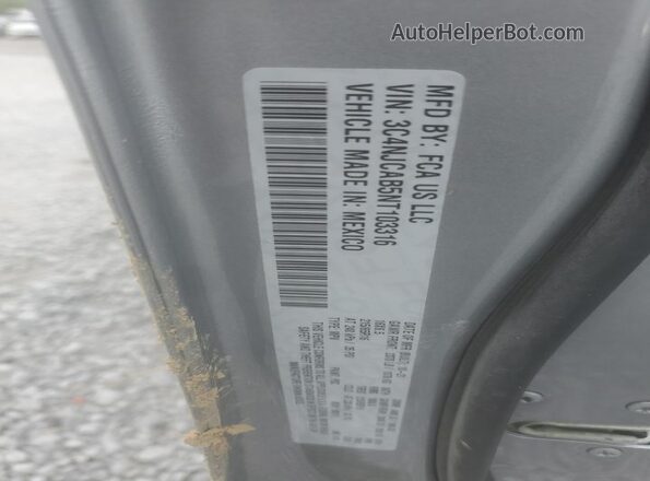 3C4NJCAB5NT103316 2022 JEEP COMPASS Silver Widok naklejki z numerem VIN