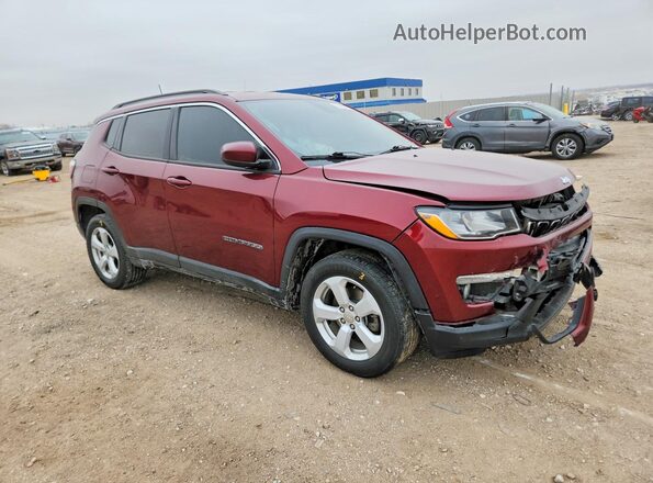 3C4NJCBB0MT574108 2021 JEEP COMPASS Maroon Delantero derecho