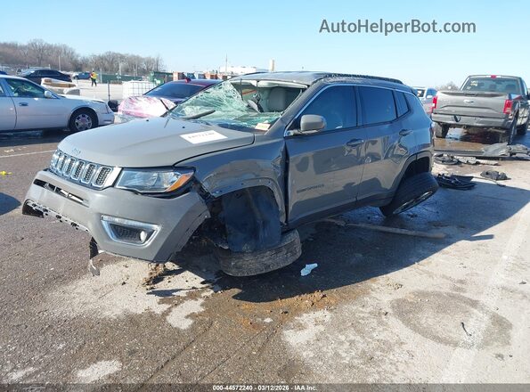 3C4NJCCB9KT802098 2019 JEEP COMPASS Gray Առջևի ձախ երեք քառորդ տեսարան