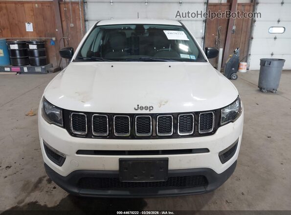 3C4NJDAB0JT248859 2018 JEEP COMPASS White Instrument cluster view