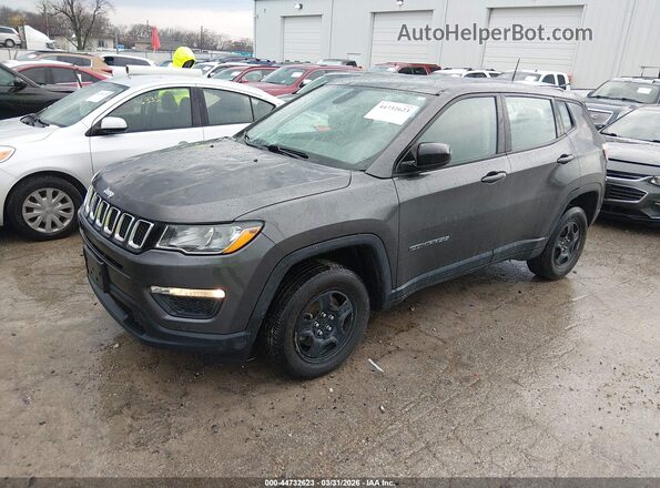 3C4NJDAB0KT794031 2019 JEEP COMPASS Gray Առջևի ձախ երեք քառորդ տեսարան