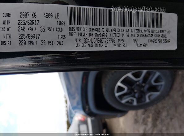 3C4NJDAB4KT787700 2019 JEEP COMPASS Black 