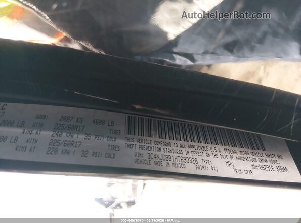 3C4NJDBB1HT693328 2017 JEEP NEW COMPASS Black 