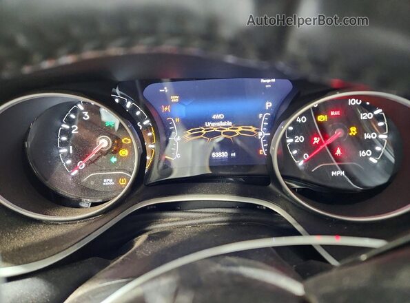 3C4NJDBB2MT506110 2021 JEEP COMPASS Blue Instrument cluster view