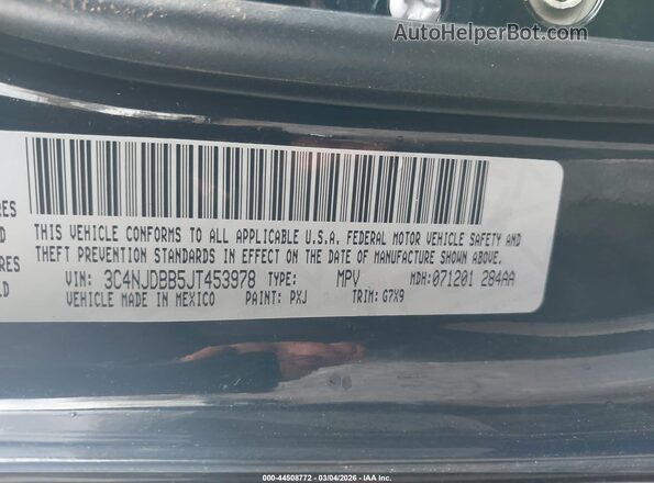 3C4NJDBB5JT453978 2018 JEEP COMPASS Black 